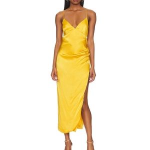 Bardot Satin Midi Dress